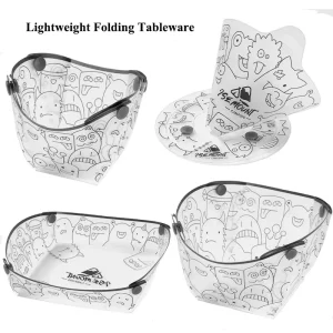 Outdoor Lightweight Folding Tableware Portable Bowl