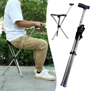 Foldable Cane Stool Folding Chair